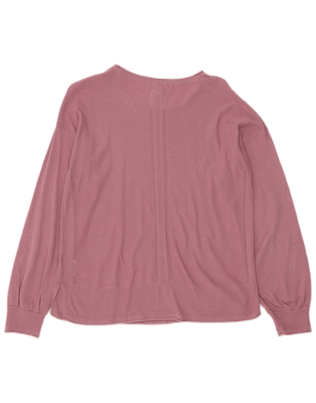 White Stuff Womens Boat Neck Jumper Sweater UK 12 Medium Pink Bomuld