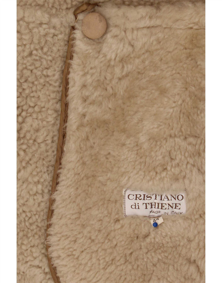 Cristiano Di Thiene Dame Shearling Coat IT 44 Medium Beige