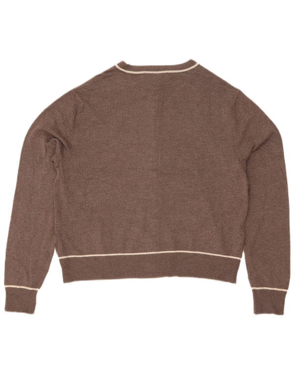 Marks & Spencer Dame Cardigan Sweater UK 10 Small Brown Viscose