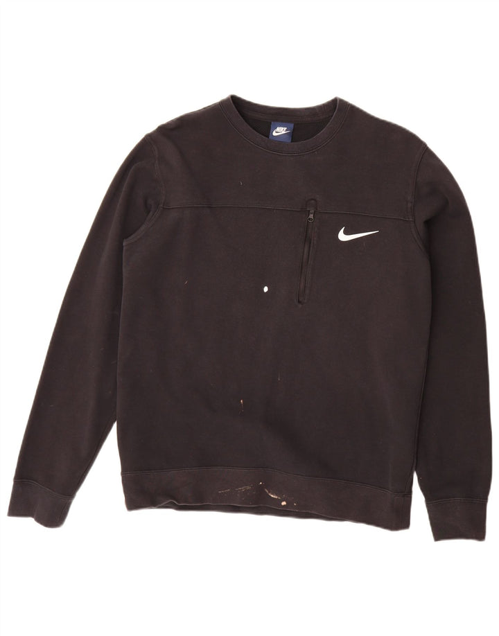 Nike Herre sweatshirt Jumper Medium Sort Bomuld