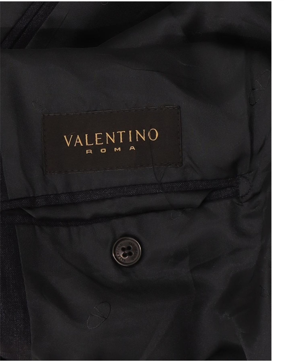 Valentino Herre 3-knaps blazerjakke IT 54 2XL Marineblå hør