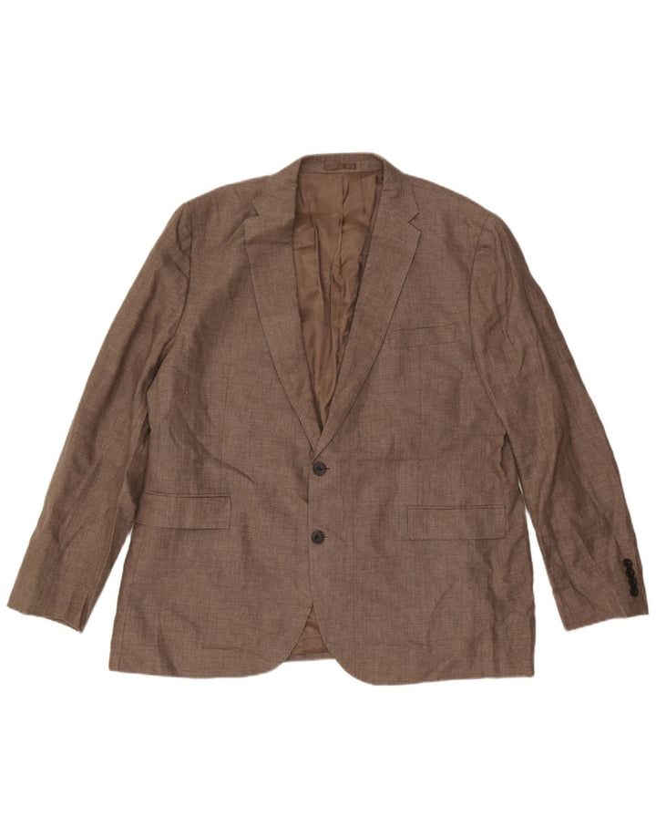 John Lewis Herre 2-knaps blazerjakke IT 50 Stor beige hør