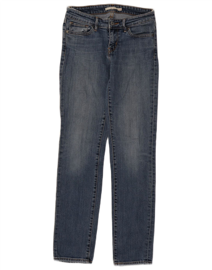 Levi's Dame 712 Slim Jeans W26 L30 Blå Bomuld