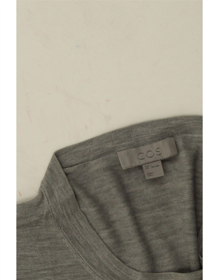 Cos Herre T-Shirt Top Stor Grå Flecked Bomuld