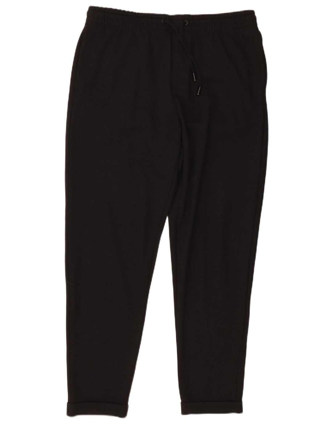 Zara Dame tilspidsede Casual Bukser Large W32 L28 Sort Polyester
