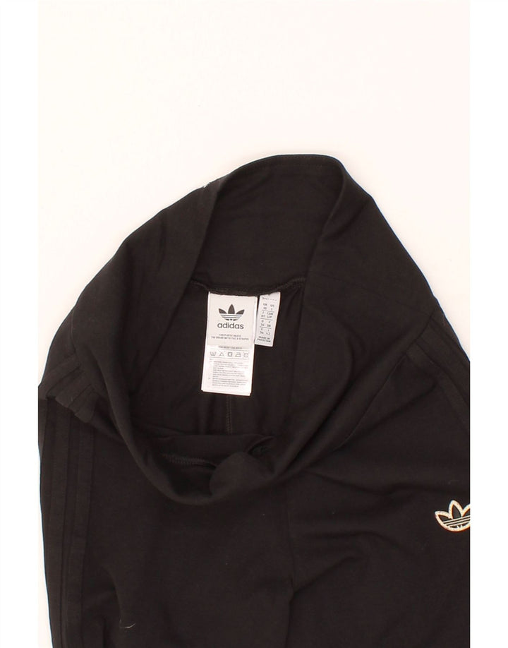 ADIDAS Womens Leggings UK 10 Small Black Polyester Vintage Adidas and Second-Hand Adidas from Messina Hembry 