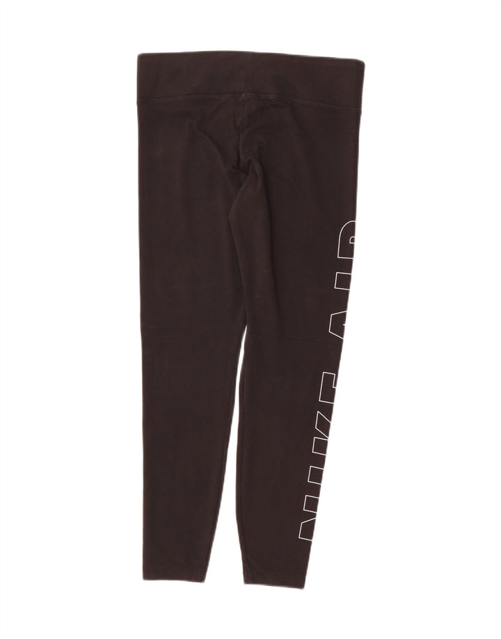 NIKE Womens Graphic Leggings UK 14 Large Black Cotton Vintage Nike and Second-Hand Nike from Messina Hembry 