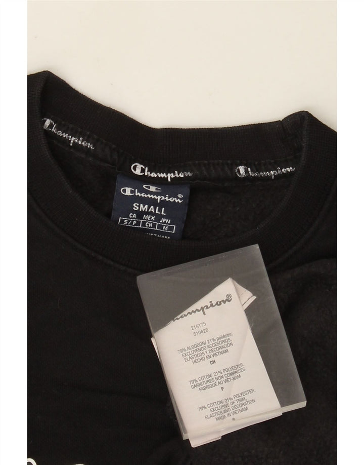 Champion Herre Grafisk Sweatshirt Jumper lille sort bomuld
