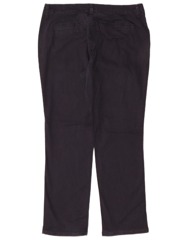 Lee Kvinder Short Chino Bukser US 12 Large W34 L28 Navy Blue Bomuld