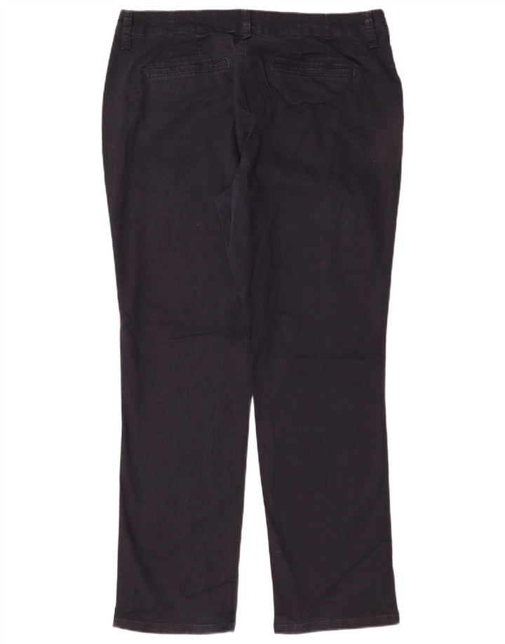 Lee Kvinder Short Chino Bukser US 12 Large W34 L28 Navy Blue Bomuld