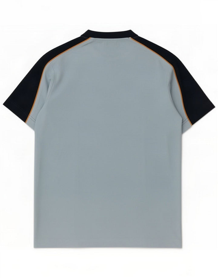 Kappa Herre T-Shirt Top Lille Blå Colourblock Polyester