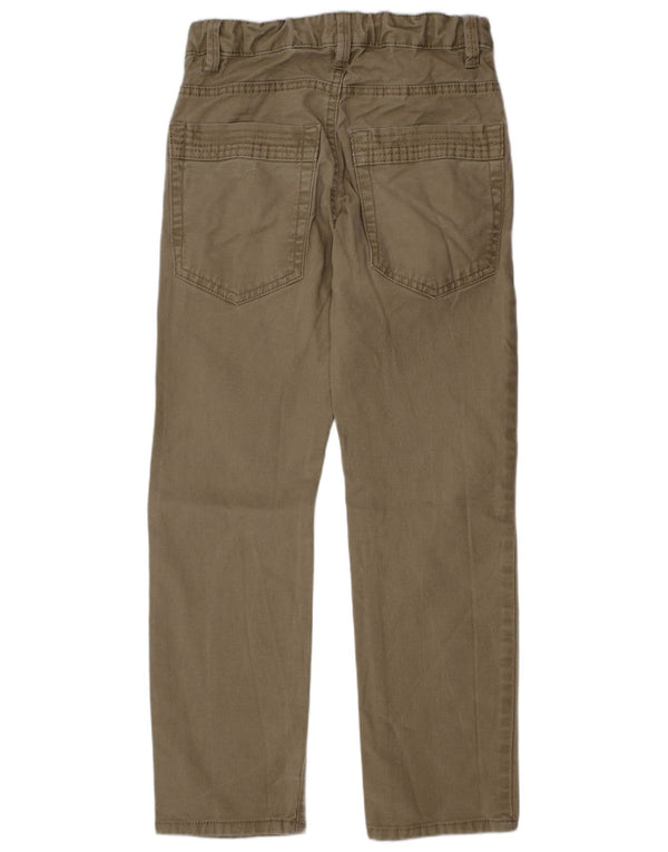 Benetton Boys Lige Chinobukser 7-8 år Medium W24 L24 Khaki Bomuld