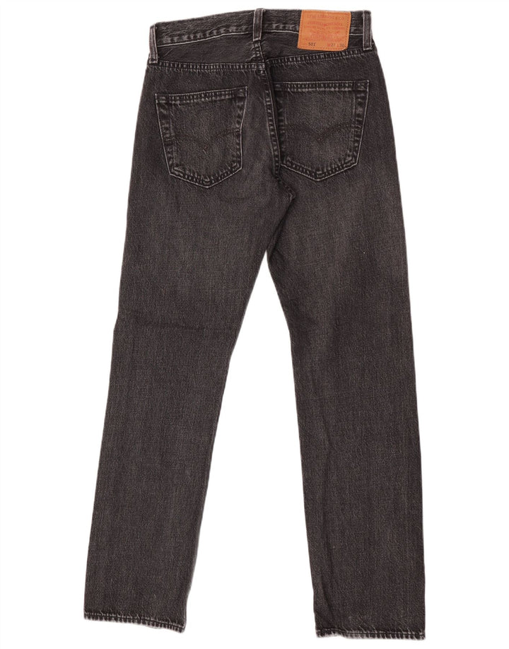 Levi's Herre 501 Straight Jeans W27 L30 Grå Bomuld
