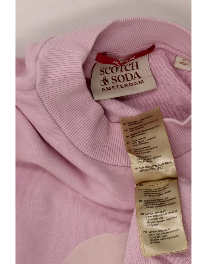 SCOTCH & SODA Womens Oversized Sweatshirt Jumper UK 10 Small Purple Vintage Scotch & Soda and Second-Hand Scotch & Soda from Messina Hembry 