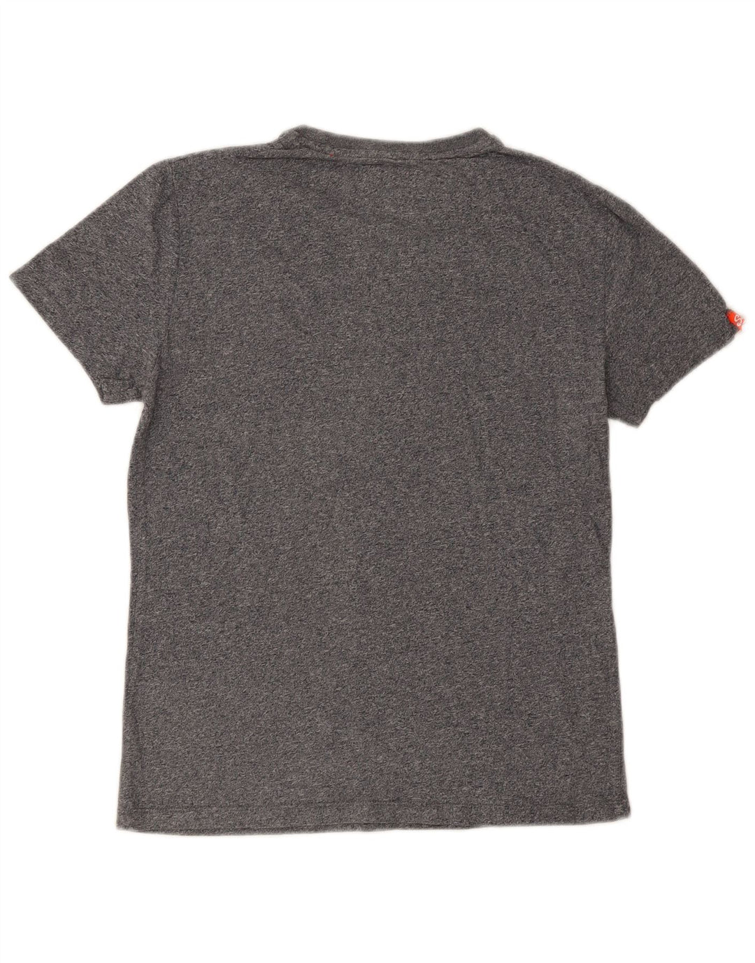 Superdry T-shirt top til mænd, lille grå flækket bomuld