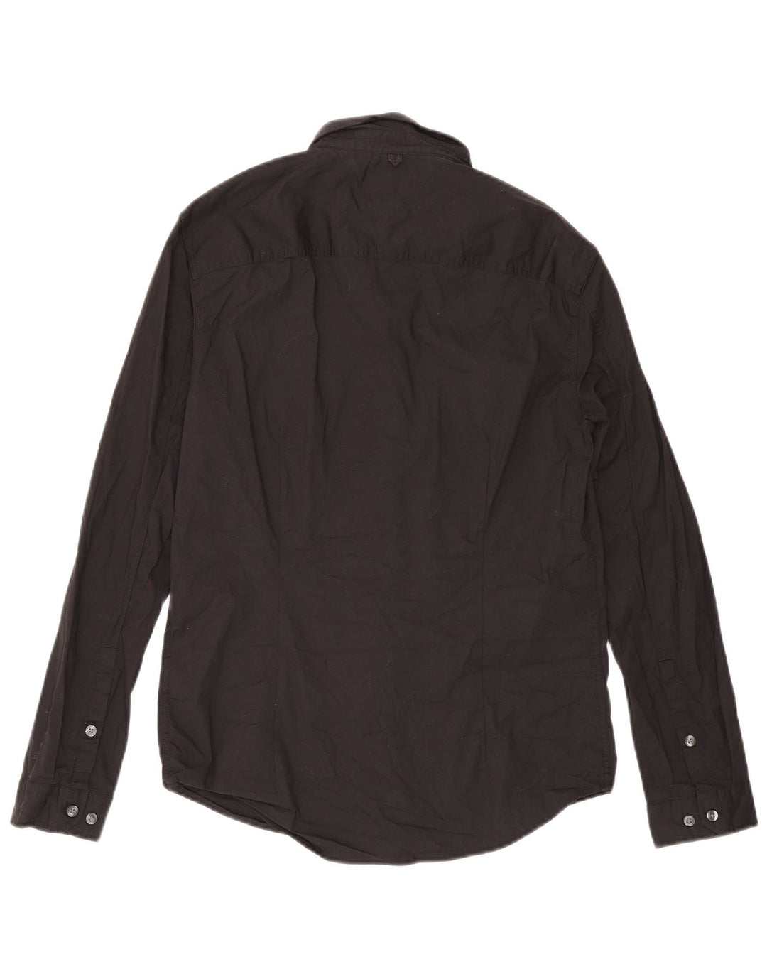 Tommy Hilfiger Herre Slim Fit skjorte Stor sort bomuld
