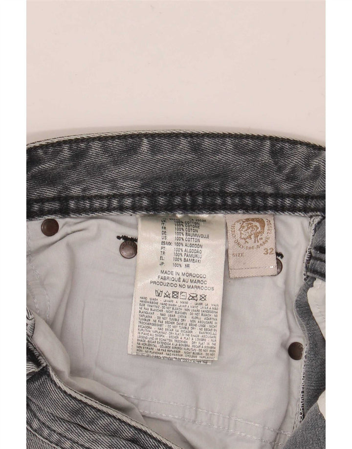 Diesel Herre Distressed Cargo Straight Jeans W32 L34 Blå Bomuld