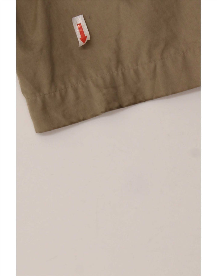 Zara Womens Oversized Trench Coat UK 10 Small Beige Polyester