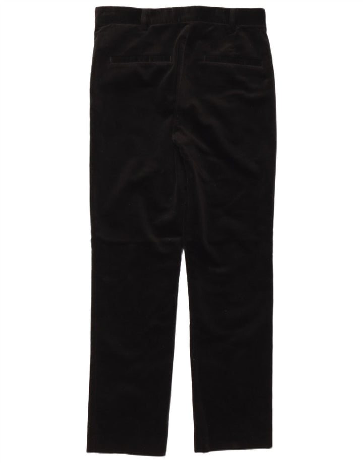 Massimo Dutti Dame lige fløjlsbukser EU 40 Medium W30 L30 Sort