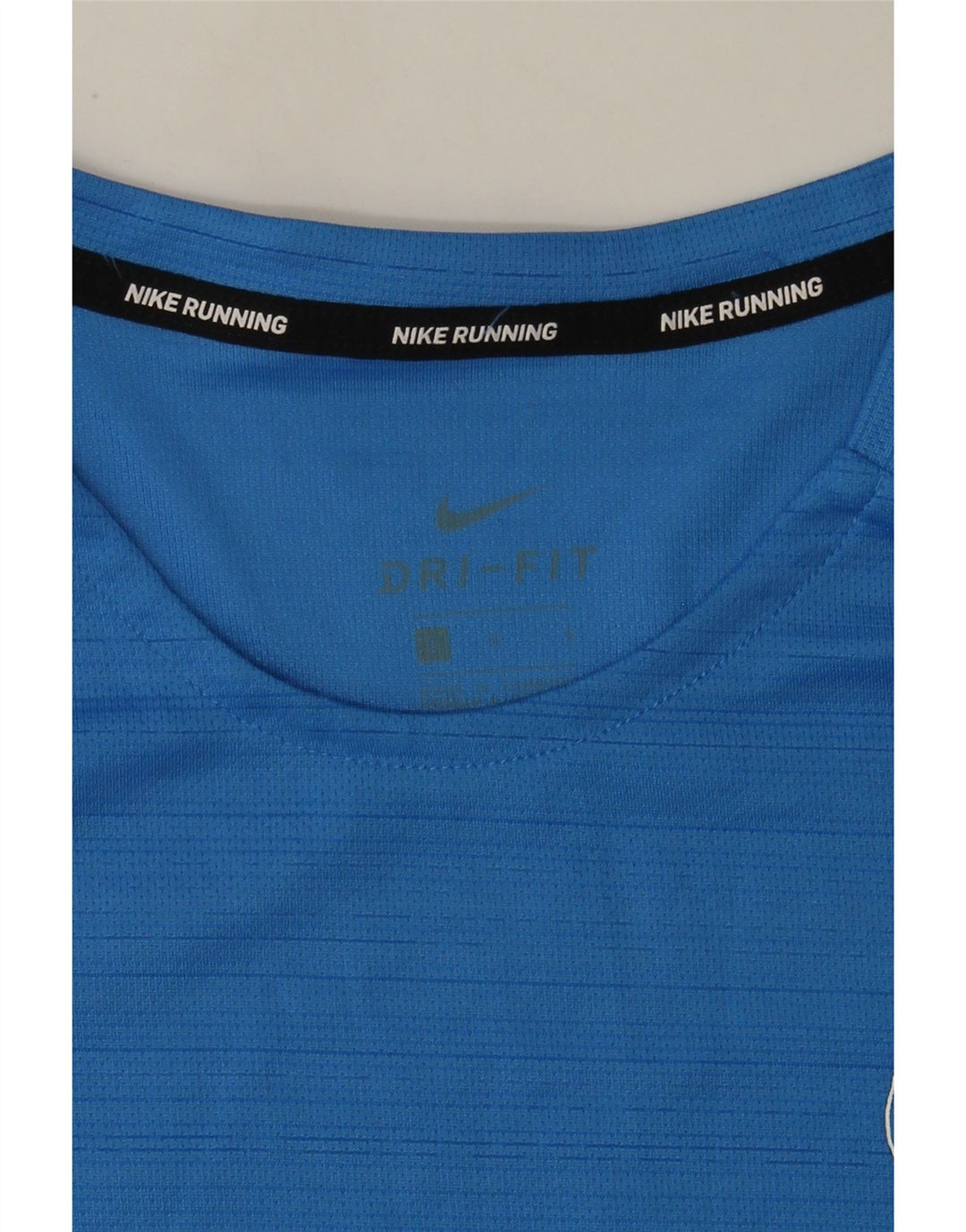Nike Herre Dri Fit Grafisk T-Shirt Top Stor Blå Nålestribe