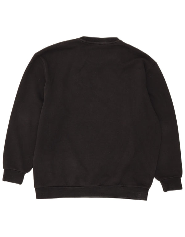 Adidas Herre Grafisk Oversized Sweatshirt Jumper 2XS Sort Bomuld
