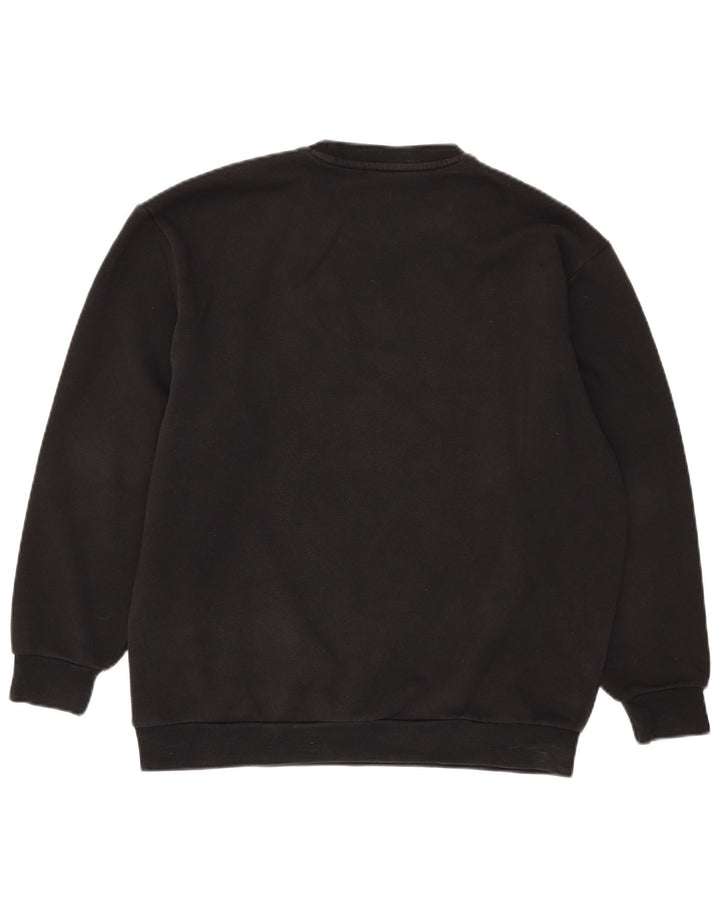 Adidas Herre Grafisk Oversized Sweatshirt Jumper 2XS Sort Bomuld