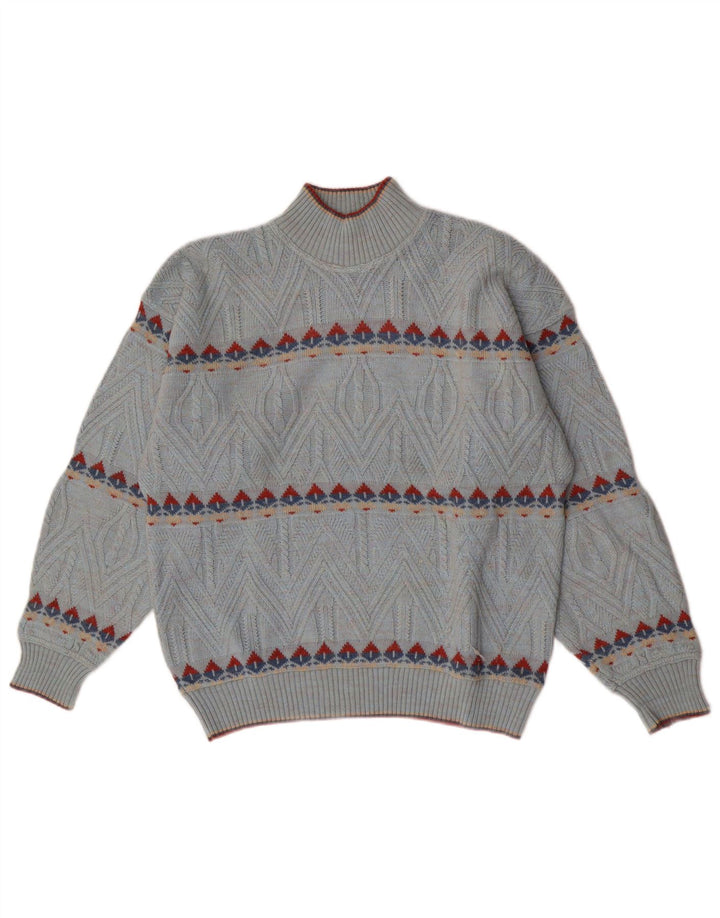 Umberto Bilancioni Herre Turtle Neck Jumper Sweater IT 48 Medium Blue