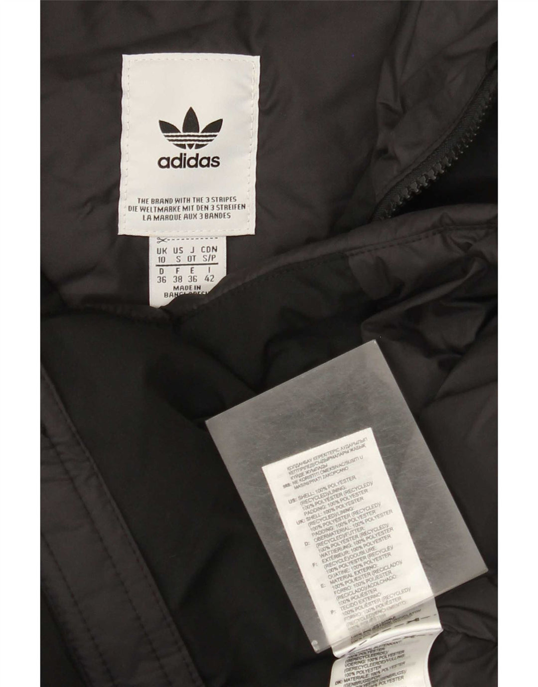 Adidas Womens UK 10 Small Black Polyester