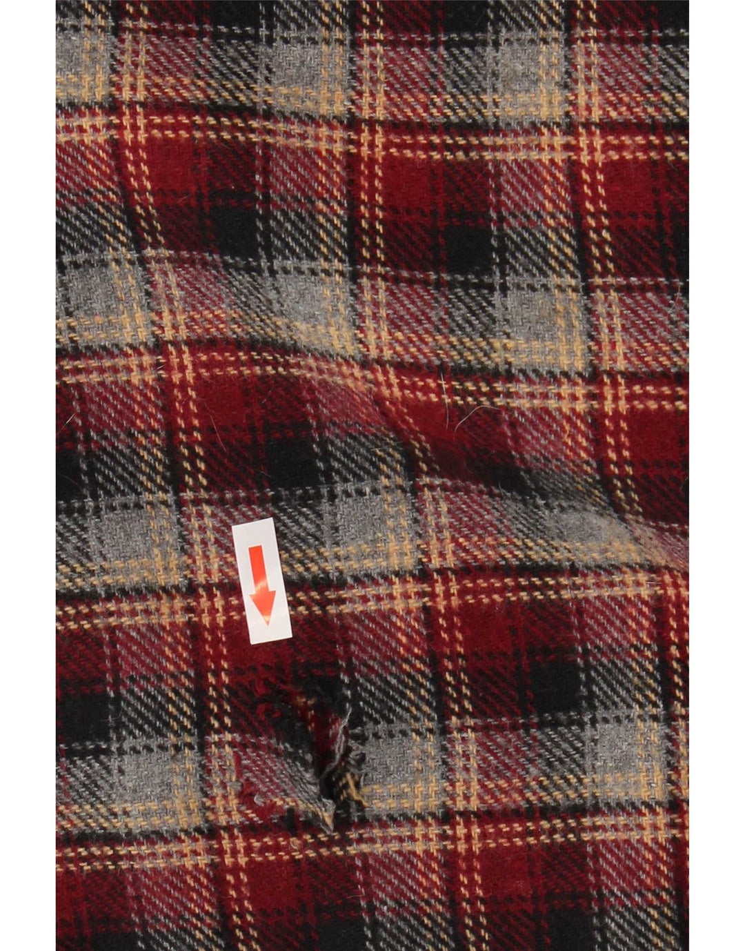 Crown Herre Flanelskjorte Medium rød ternet