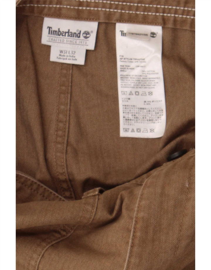 Timberland Herre Slim Cargo Bukser W31 L32 Brun Bomuld