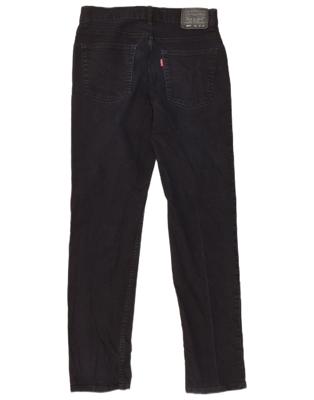 Levi's Womens 502 Regular Tapered Jeans W28 L30 Marineblå Bomuld
