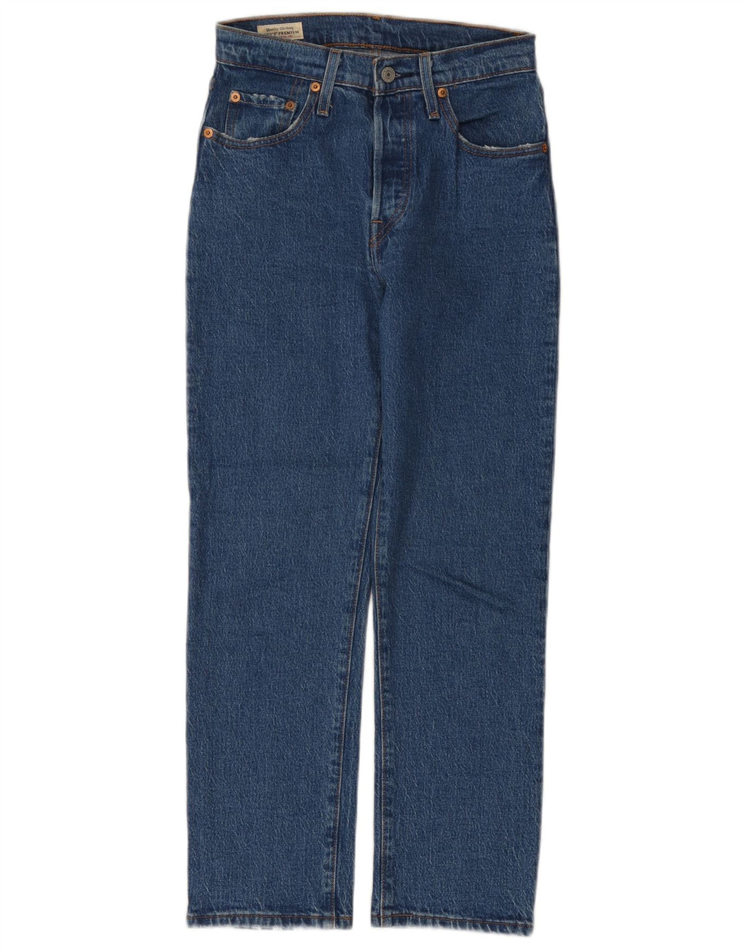 Levi's Dame 501 Straight Jeans W25 L26 Blå Bomuld