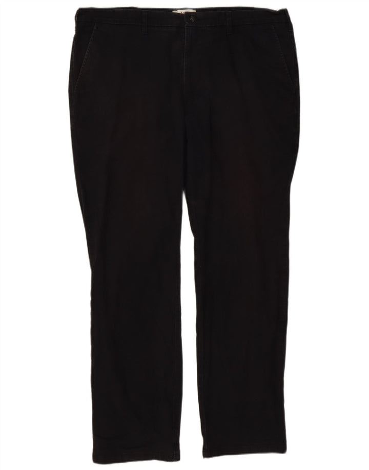 Marks & Spencer Herre Lige Regular Fit Chinobukser W40 L31 Sort