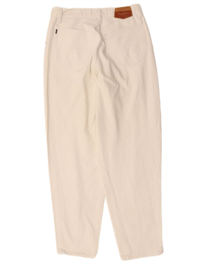 PEPE JEANS Herre tilspidsede jeans W33 L30 Hvid bomuld