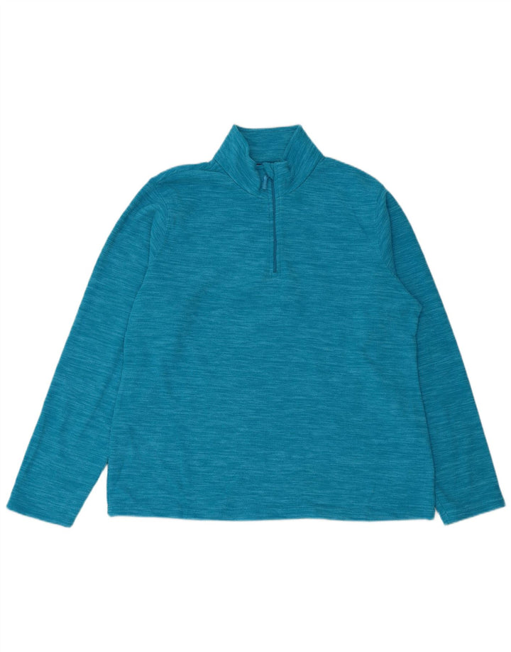 Mountain Warehouse Dame Fleece Jumper med lynlås DK 18 XL Blå Polyester