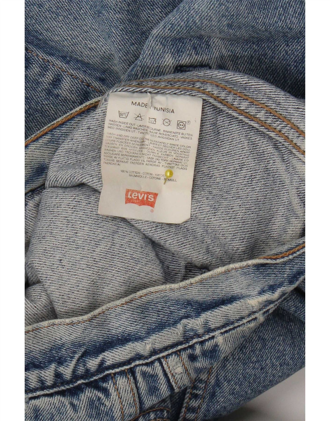 Levi's Herre denimjakke UK 40 Large Blue Cotton
