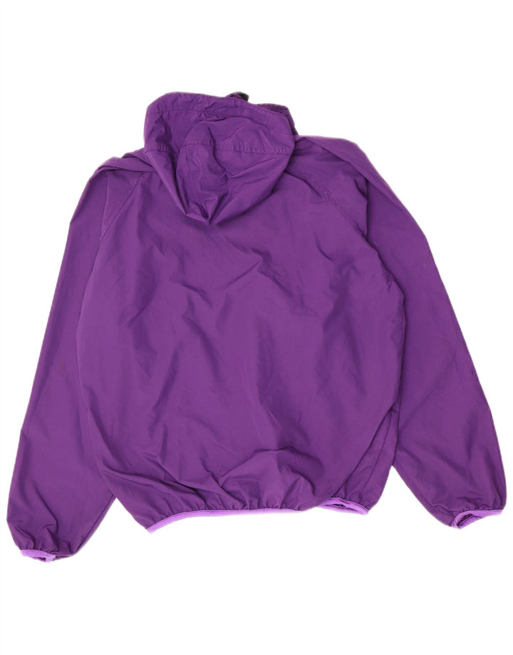 Sierra Designs Dame Hætte Anorak Jakke UK 14 Medium Lilla Nylon