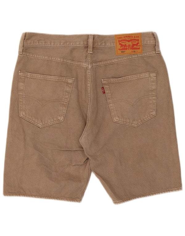 Levi's Herre 501 denimshorts W32 Medium Beige Bomuld