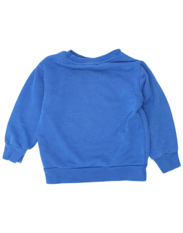 Adidas Baby Boys Grafisk Sweatshirt Jumper 18-24 måneder Blå Bomuld