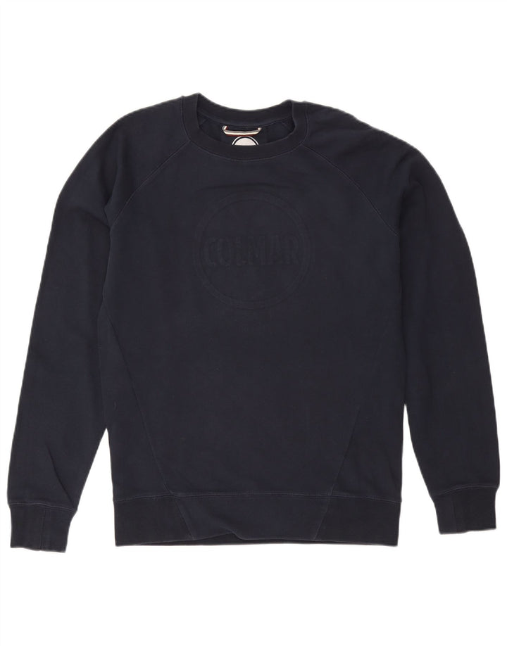 Colmar Herre Grafisk Sweatshirt Jumper Stor Marineblå Bomuld
