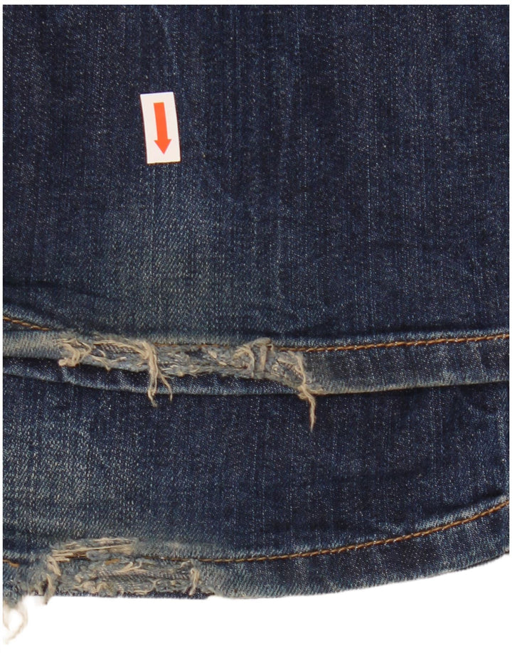 Fat Face Dame Bootcut Jeans US 12 Large W32 L32 Blue Cotton