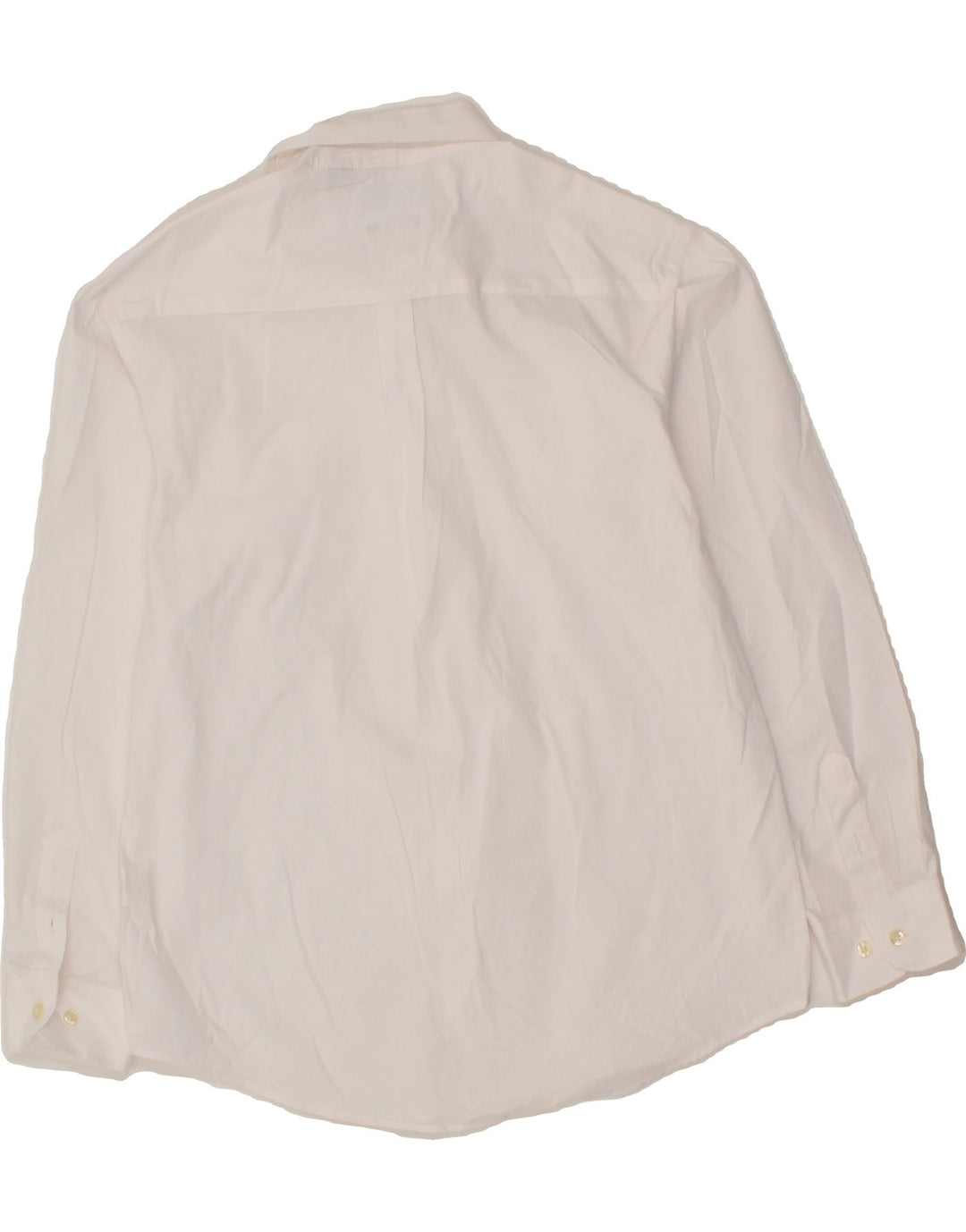 CHAPS Boys Stretch Shirt 14-15 Years Large White Vintage Chaps and Second-Hand Chaps from Messina Hembry 