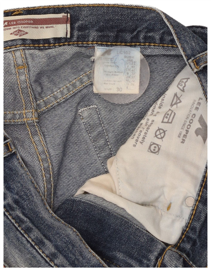 Lee Straight Jeans til mænd W32 L30 blå bomuld