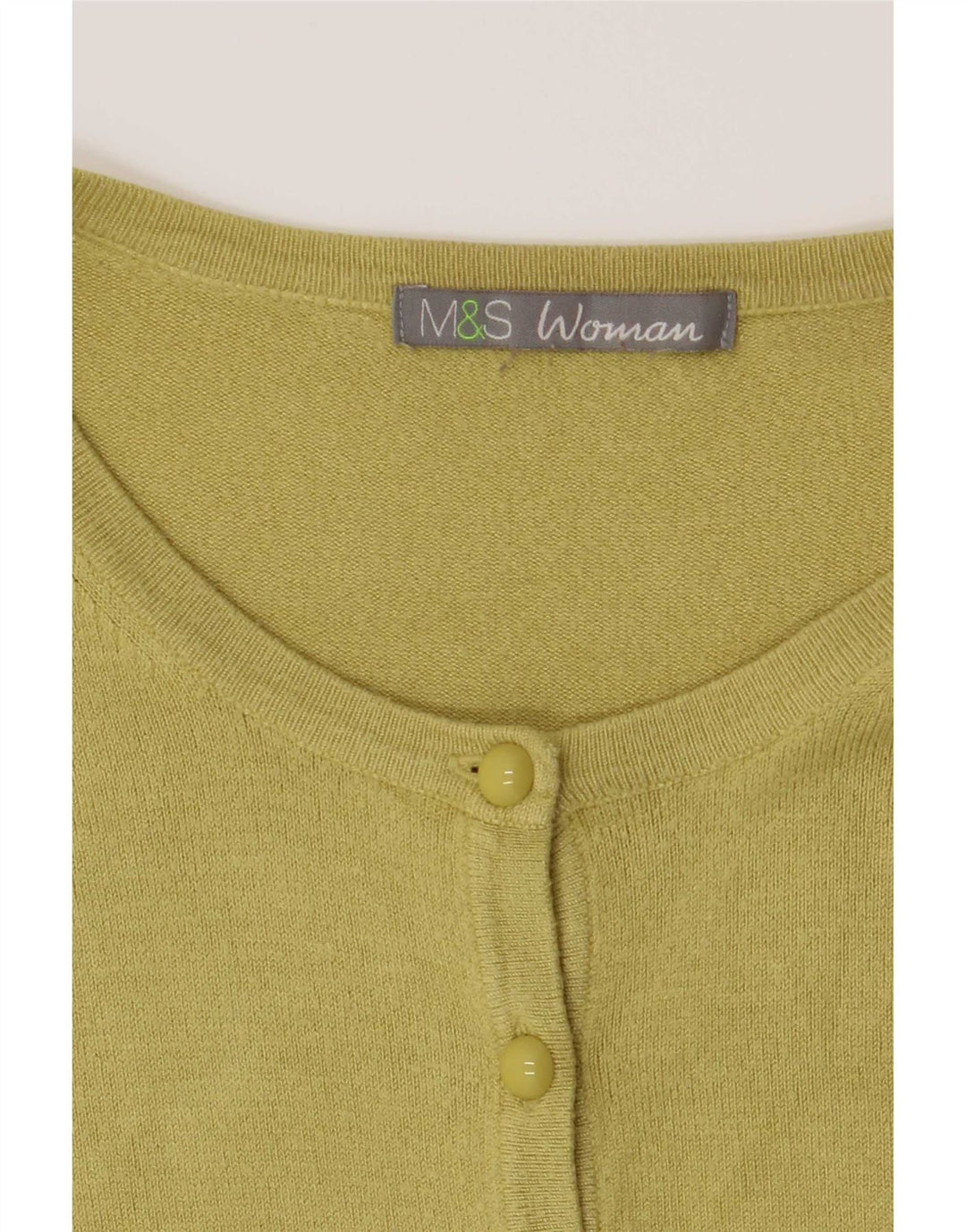 Marks & Spencer Dame Cardigan Sweater UK 14 Medium Green
