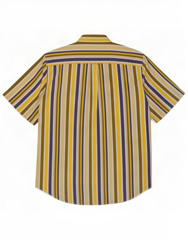 Henry s Kortærmet Herreskjorte Størrelse 39 15 1/2 Medium Flerfarvet Stribet