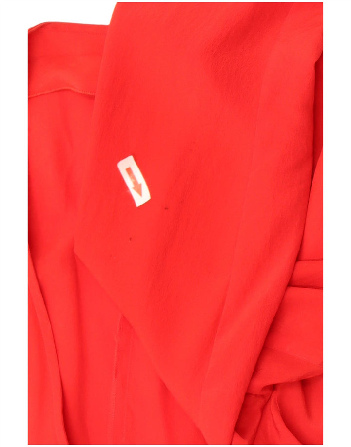Vintage Dame 2 Button Blazer Jacket IT 46 Large Red Silk