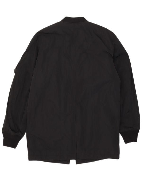 Diesel Dame Parka Jacket UK 16 Stor Sort Polyester