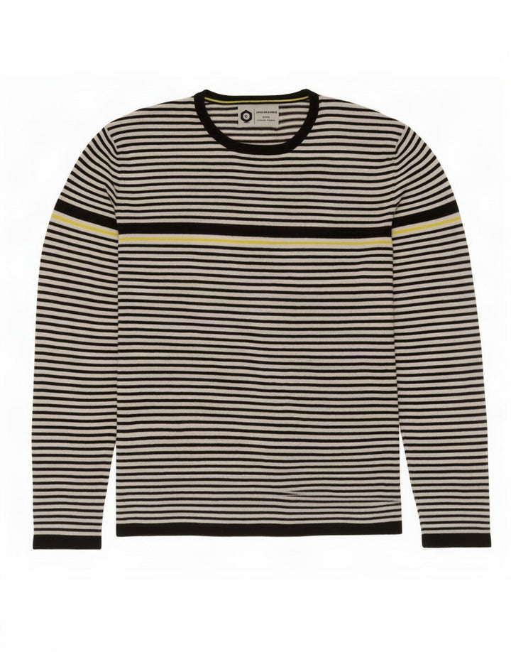 Jack & Jones Herre trøje med rund hals, lille sort stribet