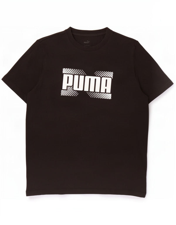 Puma Herre Grafisk T-Shirt Top Stor Sort