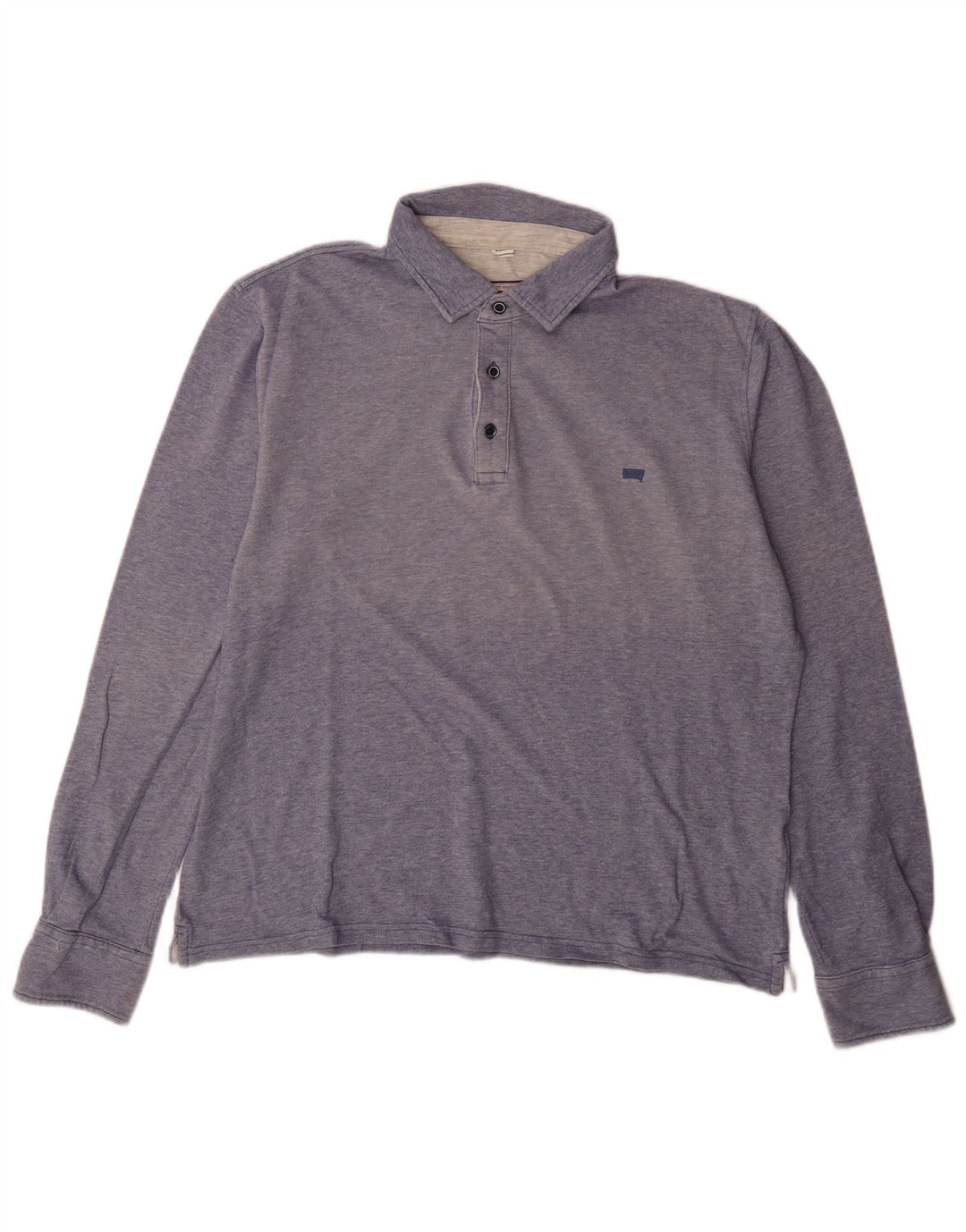 Carrera Langærmet Regular Fit Polo Shirt til mænd Stor blå bomuld